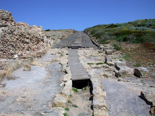 Rmische Kanalisation in Tharros