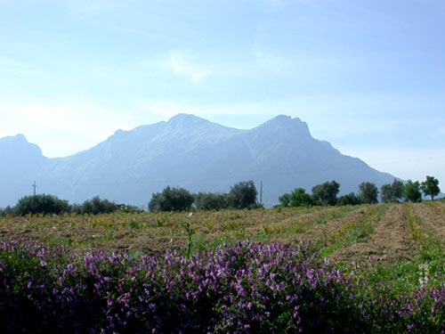 Die gewaltigen Felswnde des Sopramonte