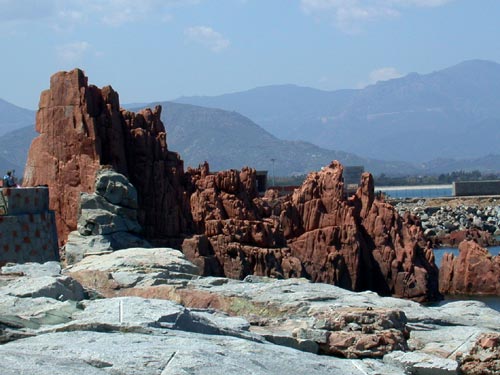 Arbatax: Sandsteinfelsen