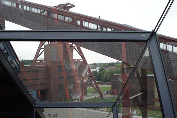 Blick von der Rolltreppe Zeche Zollverein